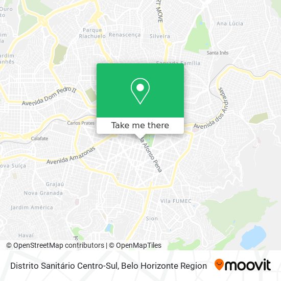 Distrito Sanitário Centro-Sul map