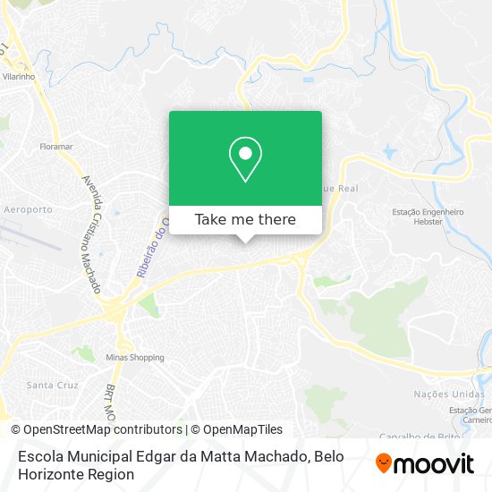 Mapa Escola Municipal Edgar da Matta Machado