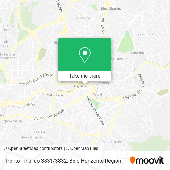 Ponto Final do 3831/3832 map