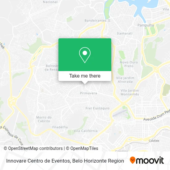 Innovare Centro de Eventos map