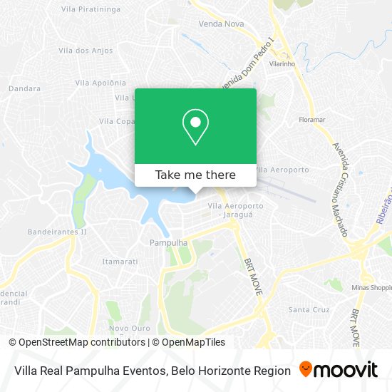 Villa Real Pampulha Eventos map