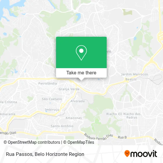 Rua Passos map