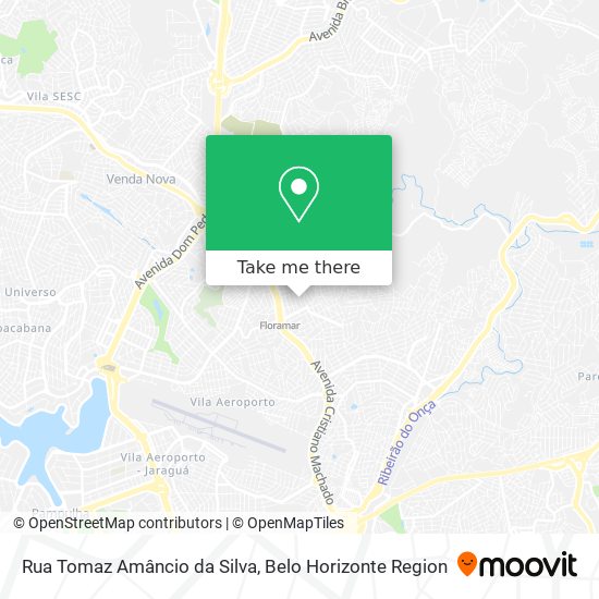 Mapa Rua Tomaz Amâncio da Silva