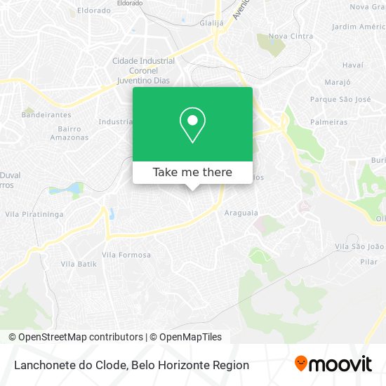 Lanchonete do Clode map