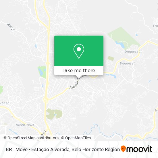 BRT Move - Estação Alvorada map