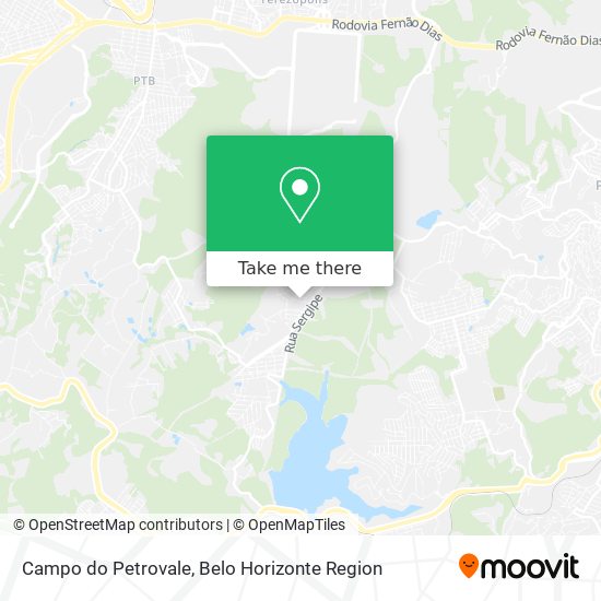 Campo do Petrovale map