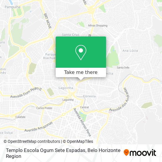 Templo Escola Ogum Sete Espadas map