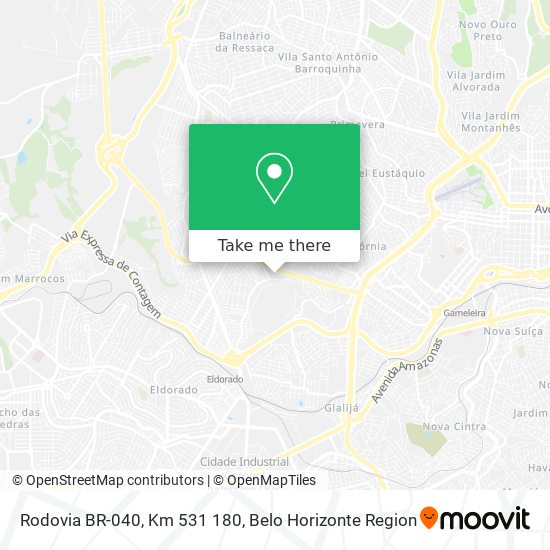 Rodovia BR-040, Km 531 180 map