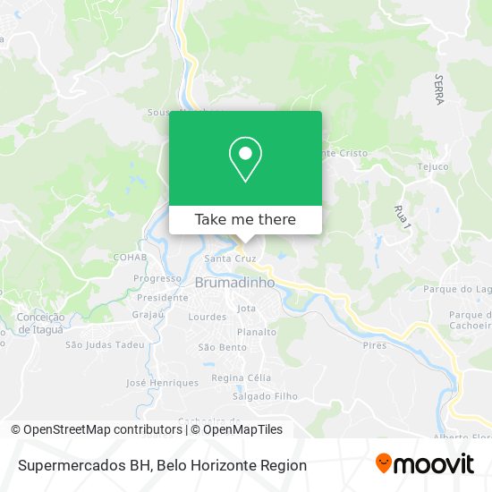 Supermercados BH map