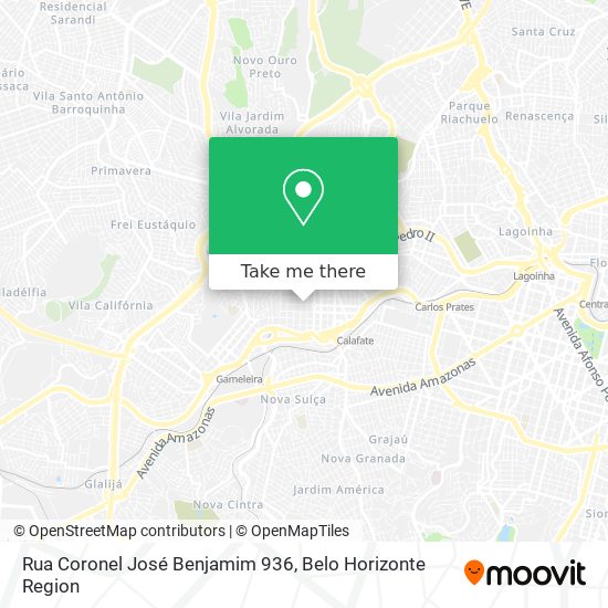 Mapa Rua Coronel José Benjamim 936