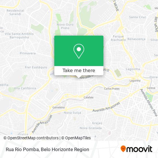 Mapa Rua Rio Pomba