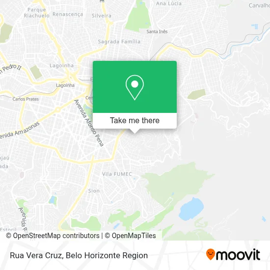Rua Vera Cruz map
