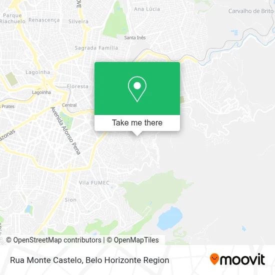 Rua Monte Castelo map