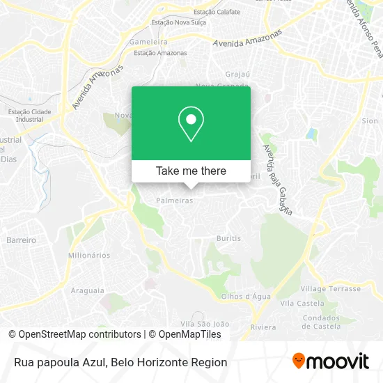 Rua papoula Azul map
