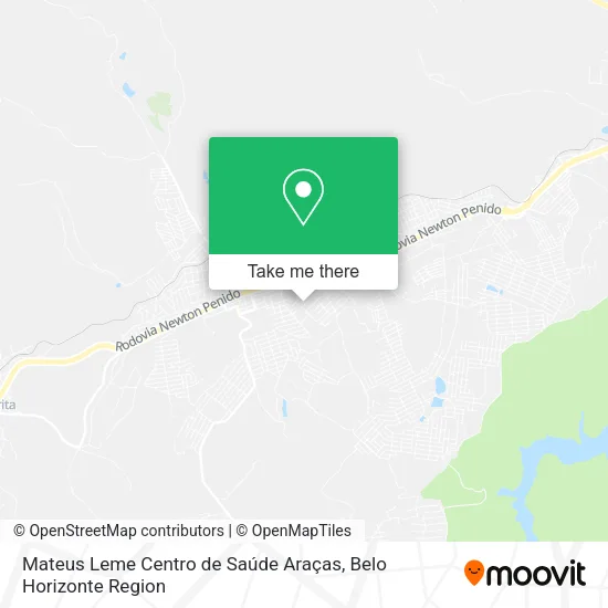 Mateus Leme Centro de Saúde Araças map