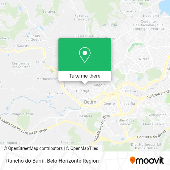 Rancho do Barril map