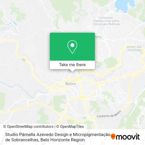 Mapa Studio Pâmella Azevedo Design e Micropigmentação de Sobrancelhas