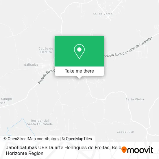 Jaboticatubas UBS Duarte Henriques de Freitas map