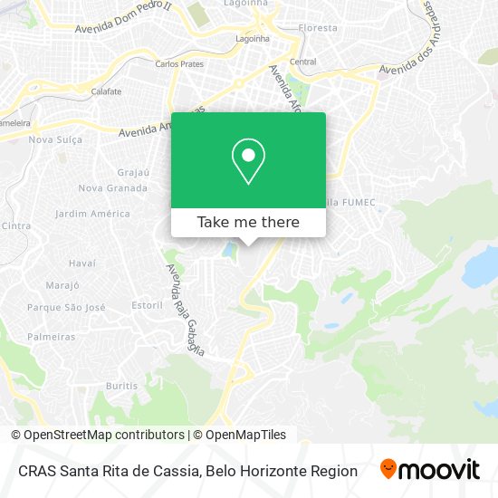CRAS Santa Rita de Cassia map