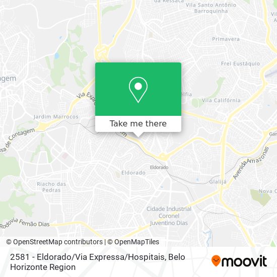 2581 - Eldorado / Via Expressa / Hospitais map