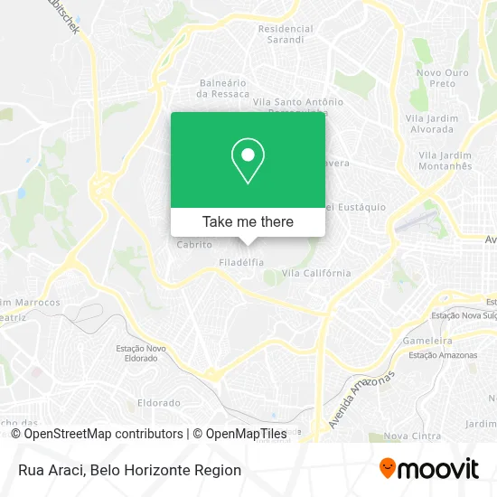 Rua Araci map