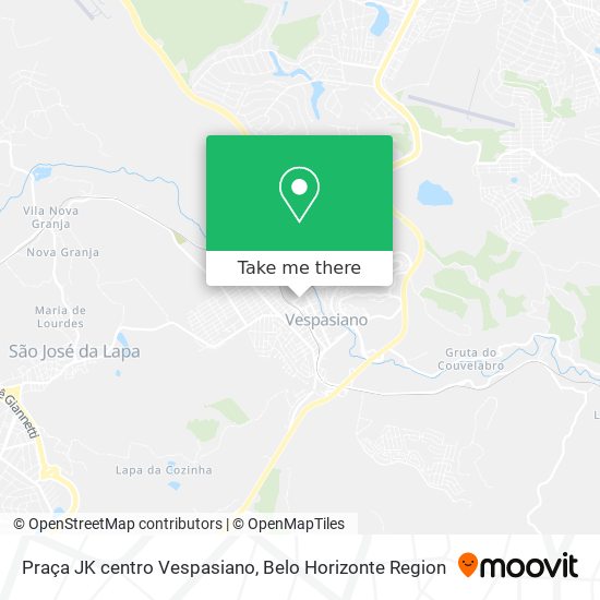 Praça JK centro Vespasiano map