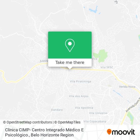 Clínica CIMP- Centro Integrado Médico E Psicológico. map