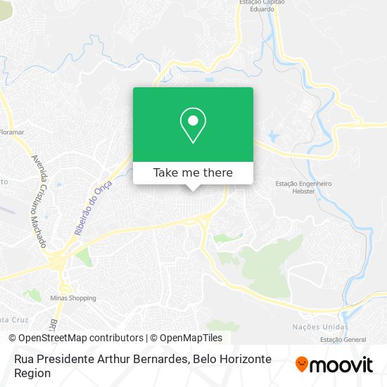 Rua Presidente Arthur Bernardes map