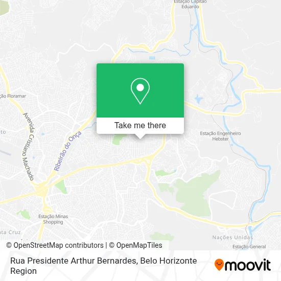 Rua Presidente Arthur Bernardes map
