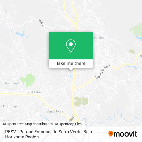 PESV - Parque Estadual do Serra Verde map