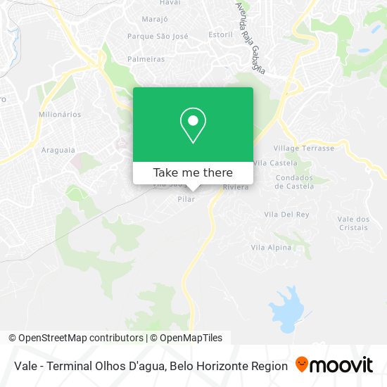 Vale - Terminal Olhos D'agua map