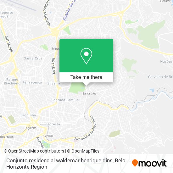 Conjunto residencial waldemar henrique dins map