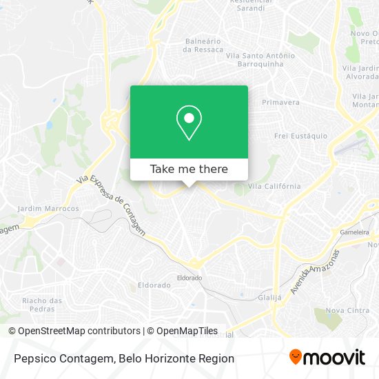 Pepsico Contagem map