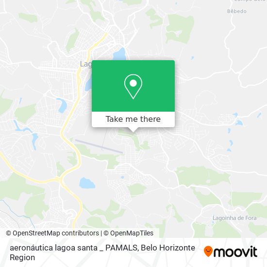 aeronáutica lagoa santa _ PAMALS map