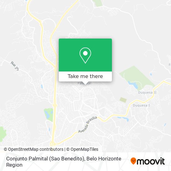Conjunto Palmital (Sao Benedito) map