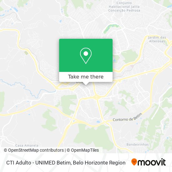 CTI Adulto - UNIMED Betim map