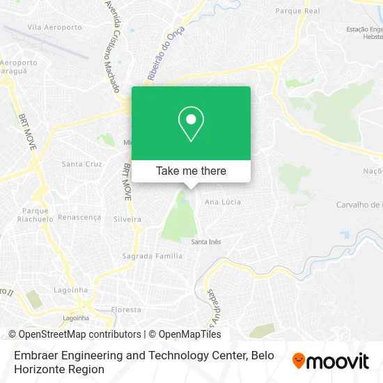 Embraer Engineering and Technology Center map