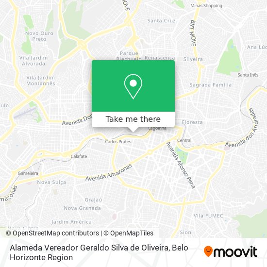 Alameda Vereador Geraldo Silva de Oliveira map