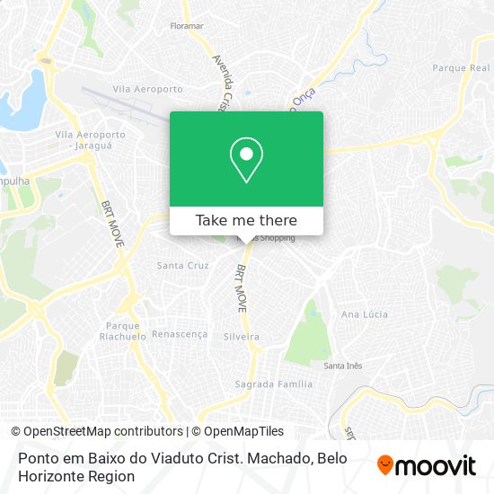 Ponto em Baixo do Viaduto Crist. Machado map