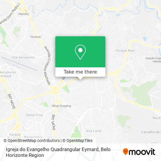 Mapa Igreja do Evangelho Quadrangular Eymard