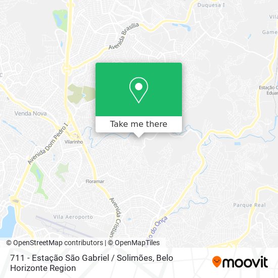 711 - Estação São Gabriel / Solimões map