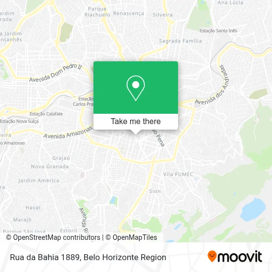 Rua da Bahia 1889 map