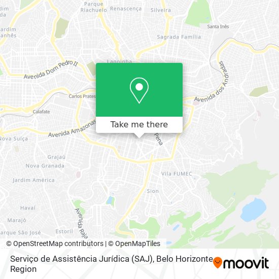 Serviço de Assistência Jurídica (SAJ) map