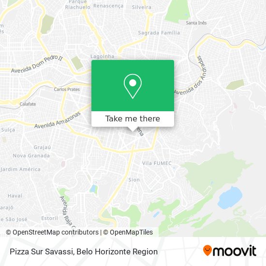 Pizza Sur Savassi map