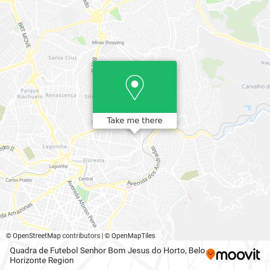 Quadra de Futebol Senhor Bom Jesus do Horto map