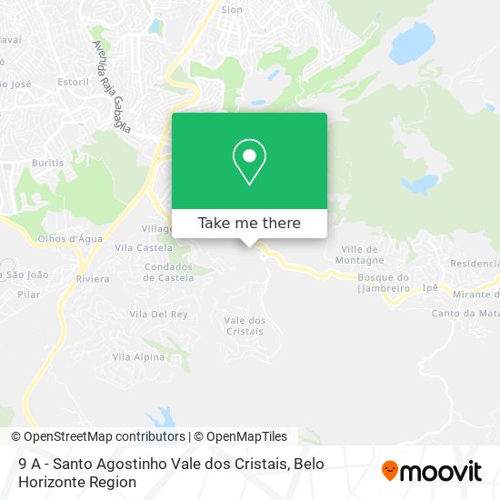 9 A - Santo Agostinho Vale dos Cristais map