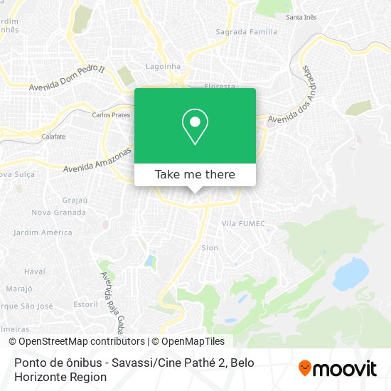 Ponto de ônibus - Savassi / Cine Pathé 2 map