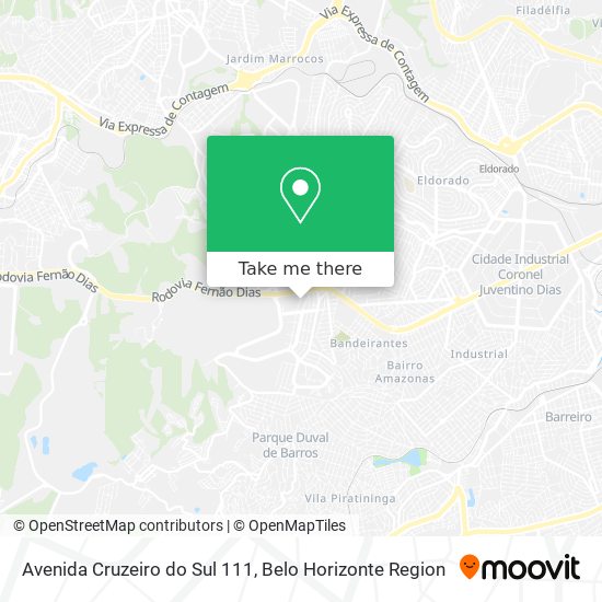 Avenida Cruzeiro do Sul 111 map