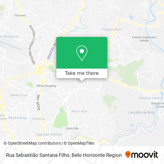 Mapa Rua Sebastião Santana Filho