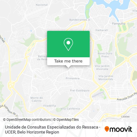 Unidade de Consultas Especializadas do Ressaca - UCER map